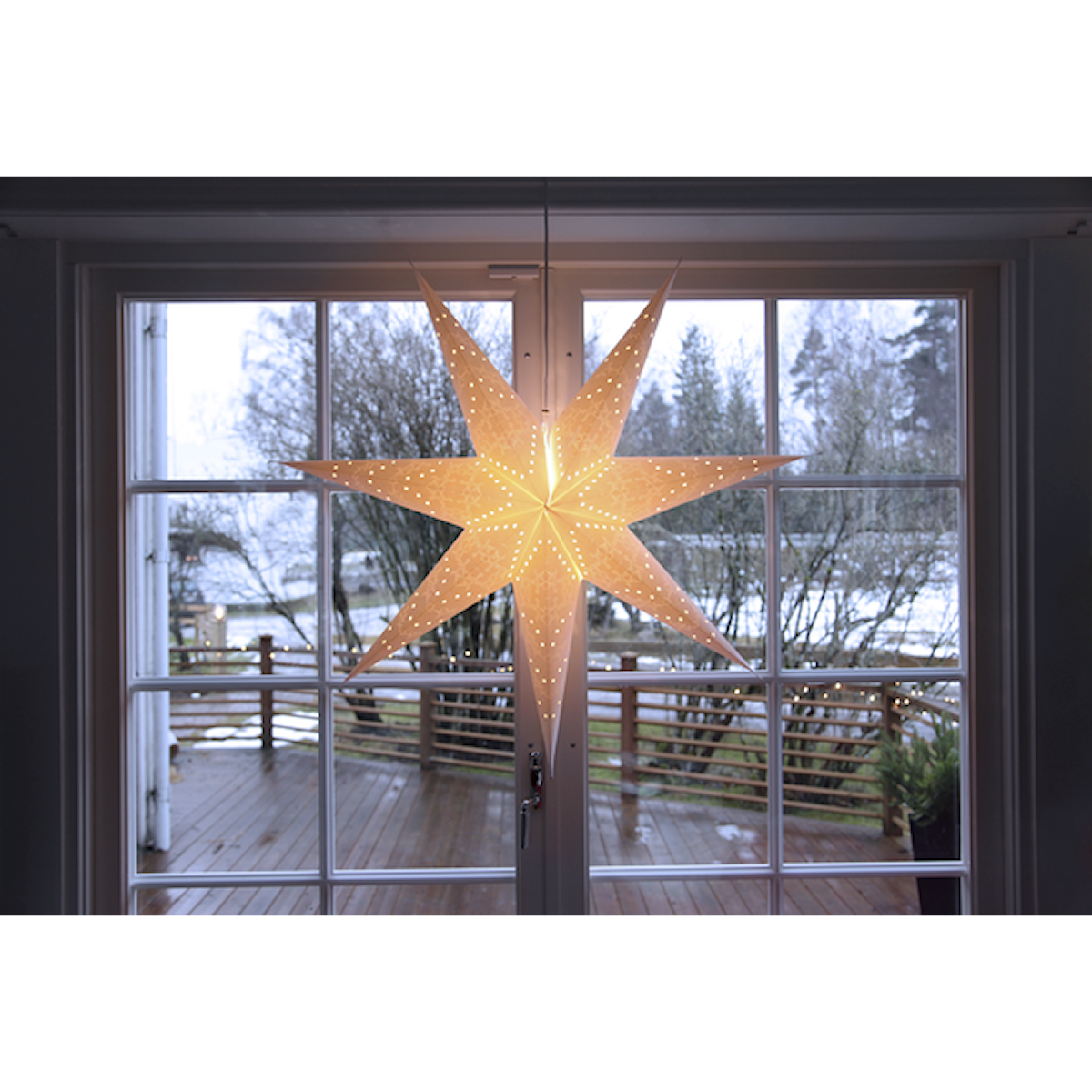 Julstjärna papper Sensy 100cm