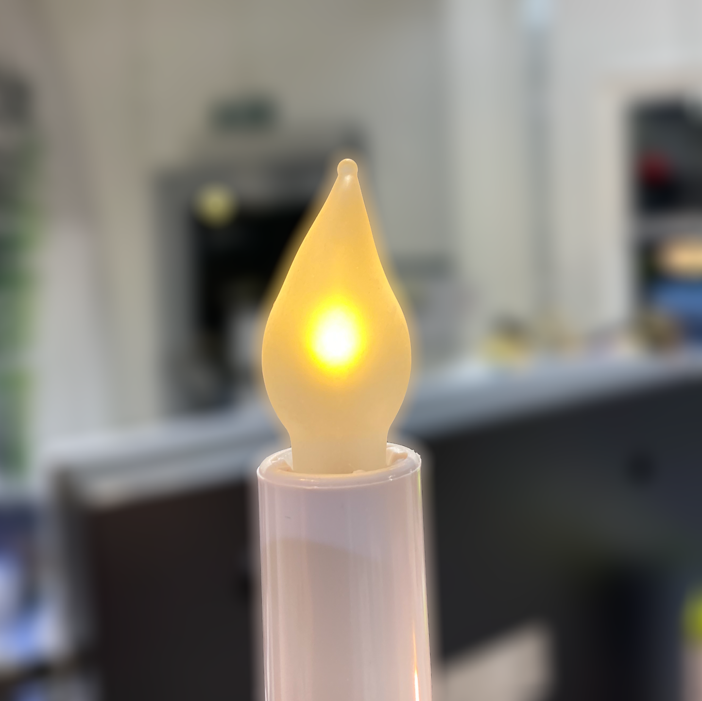 Lampa ljusstake LED låga frost 3-pack E10