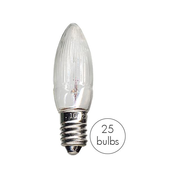 Topplampa 10V för 25 ljus 3-pack E10