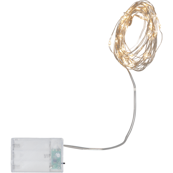 Ljusslinga Dew Drop 40 LED 4m batteridiven timer