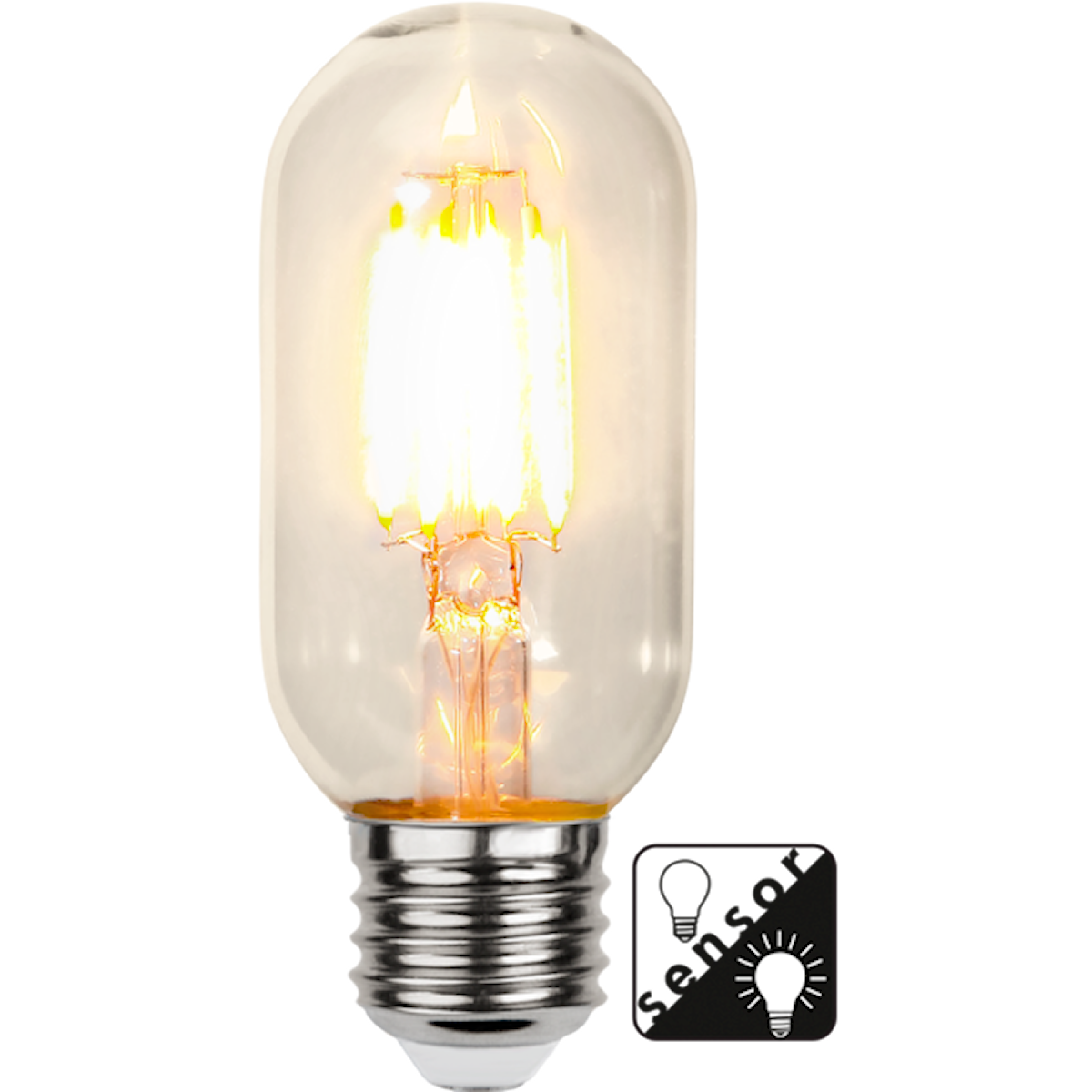 LED sensor lamp clear 4W 300lm 2100K T45 E27