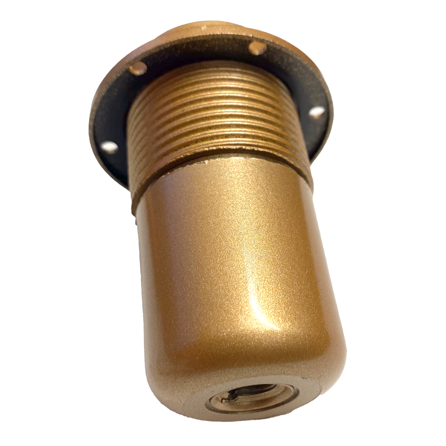 Lamphållare helgängad guld E27