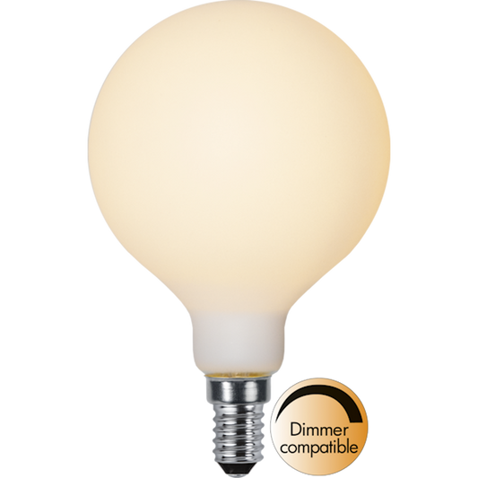 Decoration LED stor glob opal 1,5W 120lm 2600K dimbar G80 E14