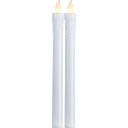 Antikljus LED batteridrivet 25 cm 2-pack vit