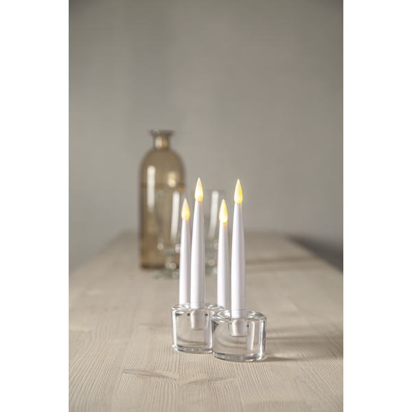 Antikljus LED 4-pack 16cm höga