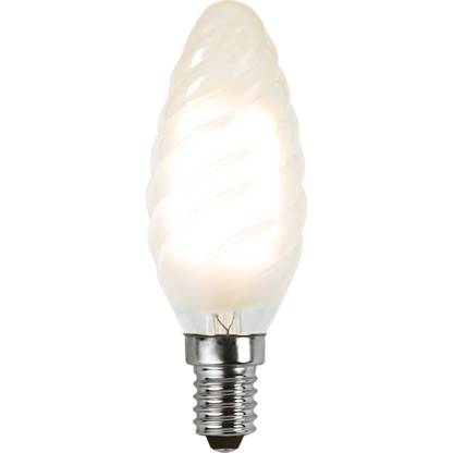 LED vridet kronljus frostat 1,8W 150lm 2700K E14
