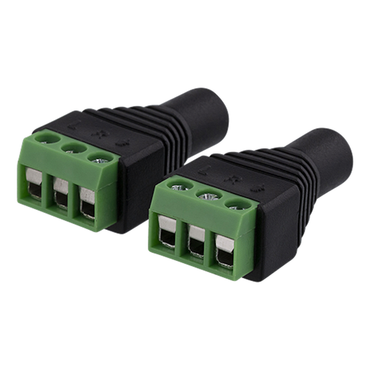 Deltaco 3-polig skruvplint till 3,5mm 2-Pack hona