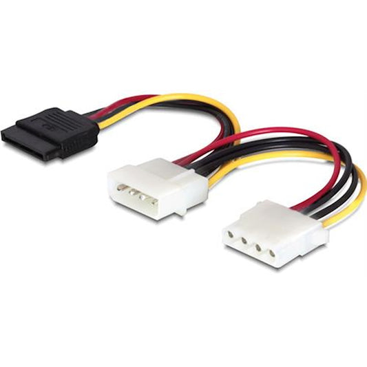 DeLOCK strömkabel för Serial ATA och ATA-133 HDD, 0,1m