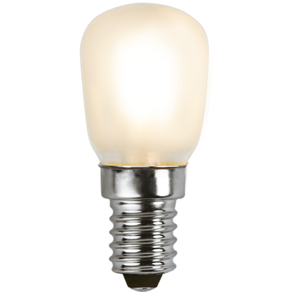 LED päronlampa frostad 1,3W 90lm 2700K E14