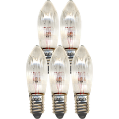 Topplampa 5-pack 55V glödljus E10