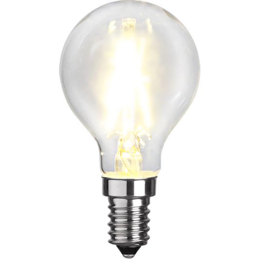 LED litet klot klar 2W 250lm 2700K E14