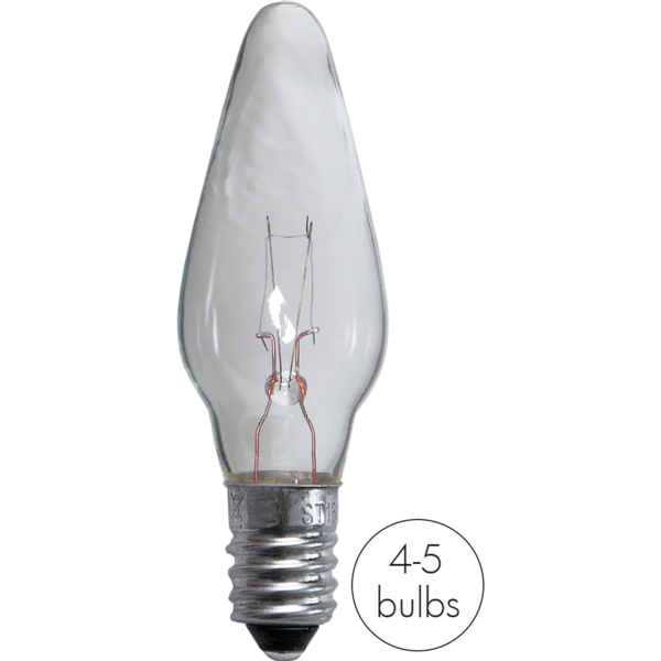Reservlampa klar 55V 5 ljus E10