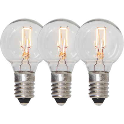 Reservlampa 3-pack glob 55V 3W E10