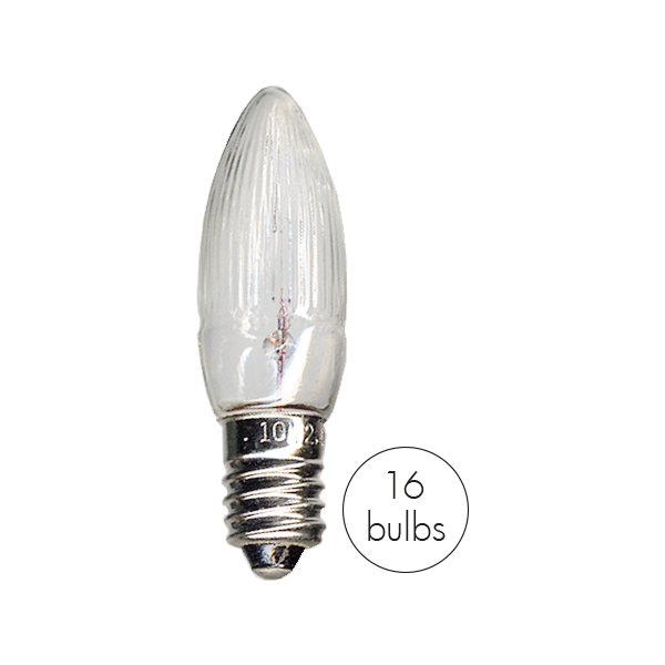 Topplampa 14V för 16 ljus 3-pack E10