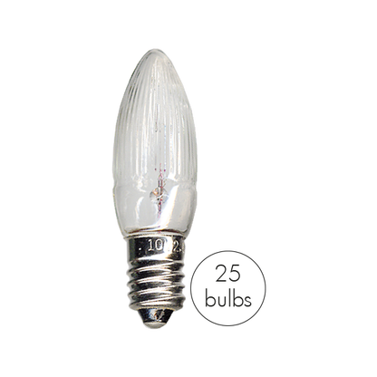 Topplampa 10V för 25 ljus 3-pack E10