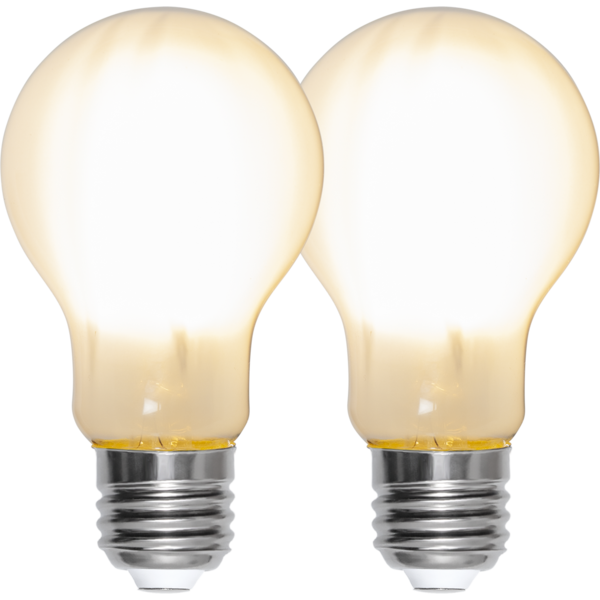 LED 2-pack normalform frostad 7W 806lm 2700K E27