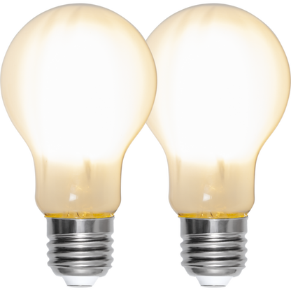 LED 2-pack normalform frostad 7W 806lm 2700K E27