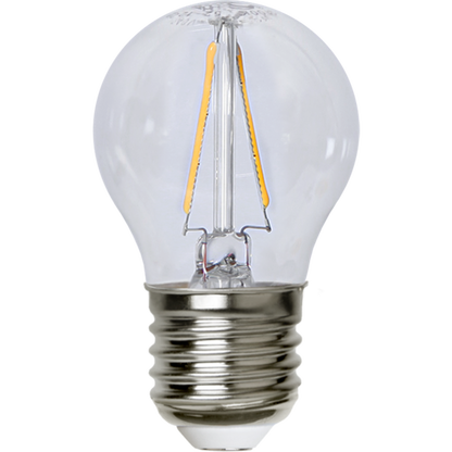 LED litet klot klar 1,5W 150lm 2700K E27