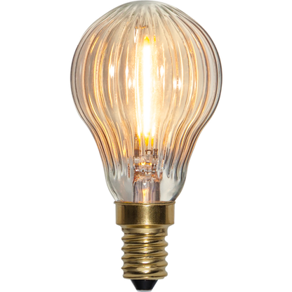 Decoration LED litet klot randig 0,8W 50lm 2200K dimbar E14