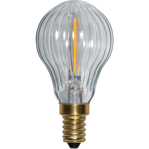 Decoration LED litet klot randig 0,8W 50lm 2200K dimbar E14