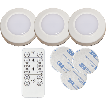 Nattlampa 3-pack med timer batteridriven
