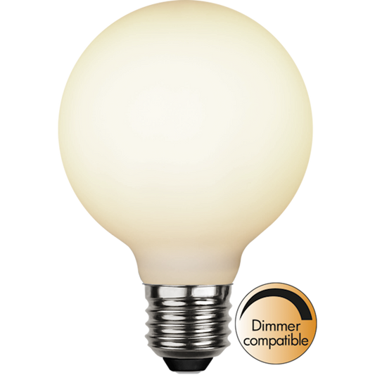 Illumination LED stor glob frostad 5W 400lm 2600K dimbar G80 E27