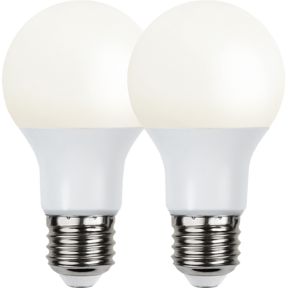 LED-lampa E27 2-pack Opaque Basic