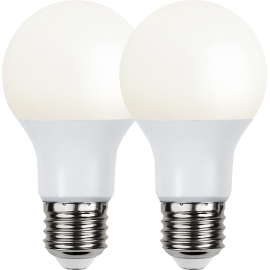 LED-lampa E27 2-pack Opaque Basic