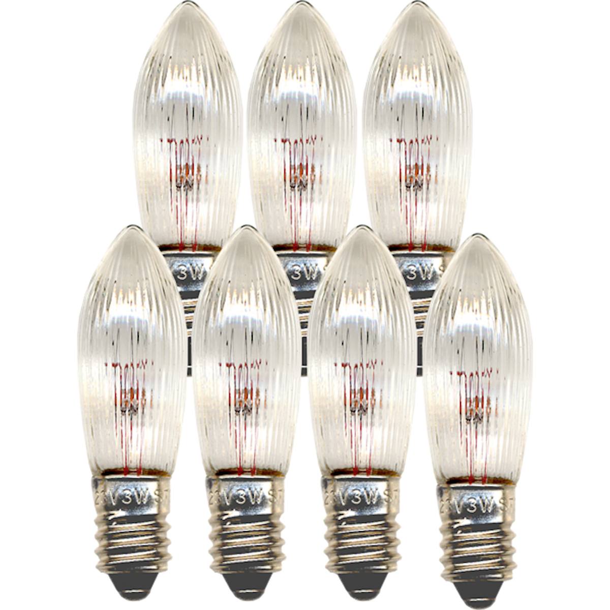 Topplampa 7-pack 34V 3W E10