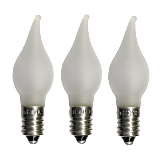 Lampa ljusstake LED låga frost 3-pack E10