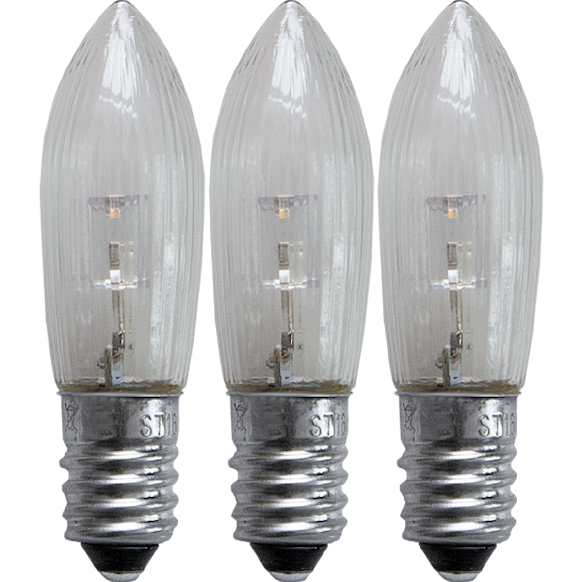 Topplampa LED 3-pack, 0,2W 10-55V E10