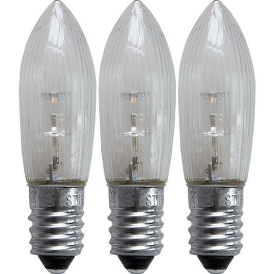 Topplampa LED 3-pack, 0,2W 10-55V E10
