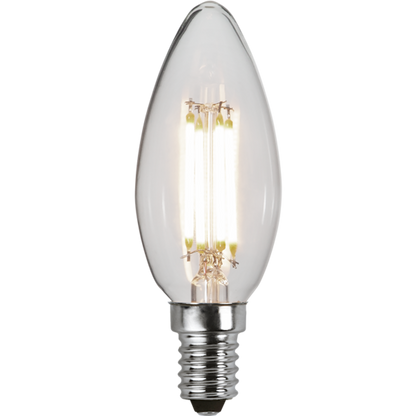 LED kronljus klar 3-steg minne 4.2W 470lm 3000K E14