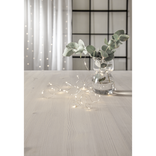 Ljusslinga Dew Drop 40 LED 4m batteridiven timer
