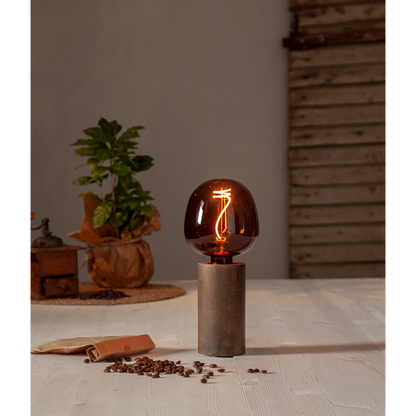 Lampfot Tub E27 valnöt