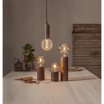 Lampfort Tub E27 25cm valnöt