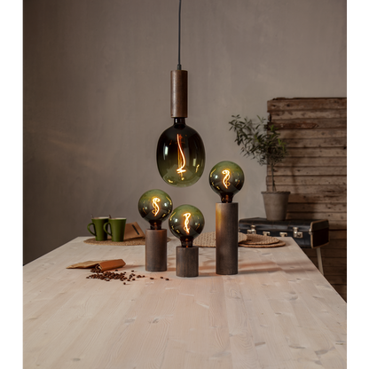Lampfort Tub E27 25cm valnöt