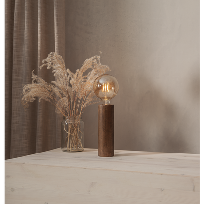 Lampfort Tub E27 25cm valnöt