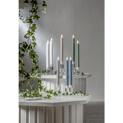 Antikljus Flamme stripe beige 2-pack