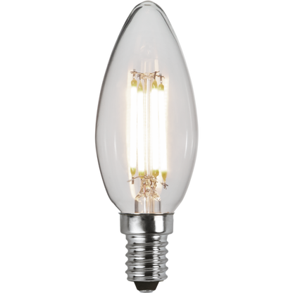 LED kronljus klar 3-steg minne 4.2W 470lm 3000K E14