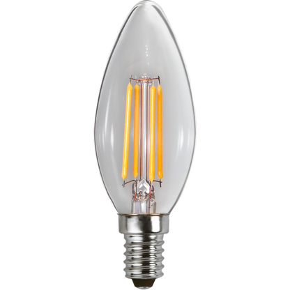 LED kronljus klar 3-steg minne 4.2W 470lm 3000K E14