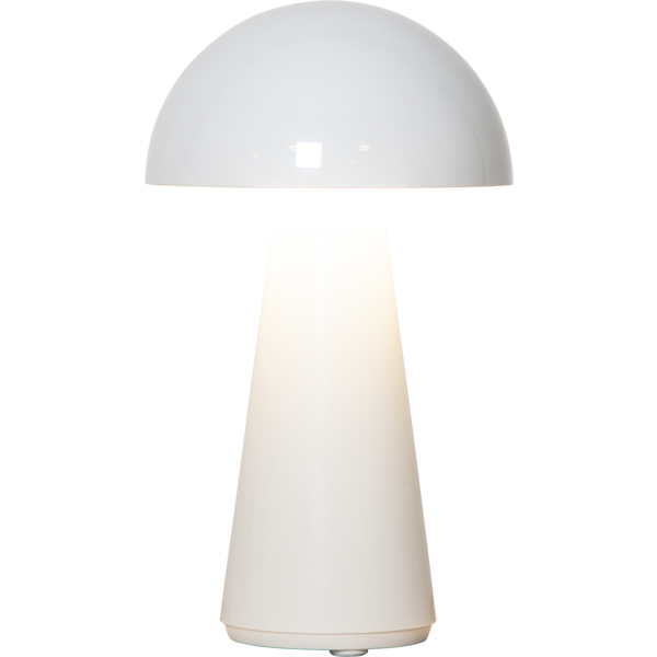 Bordlampa Mushroom laddbar 28cm hög