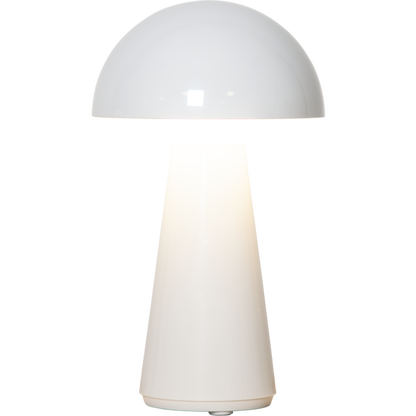 Bordlampa Mushroom laddbar 28cm hög
