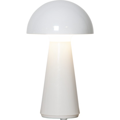 Bordlampa Mushroom laddbar 28cm hög