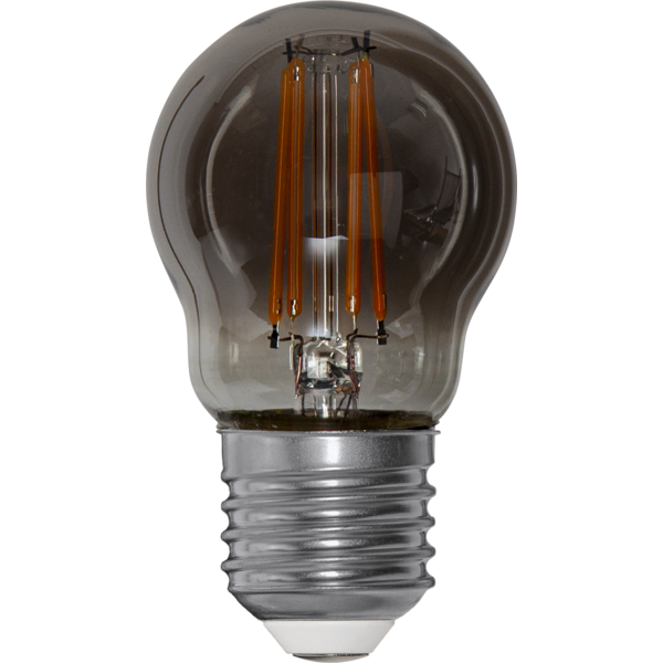 LED litet klot smoke softglow 3-steg minne 2,9W 25-150lm 2200K E27