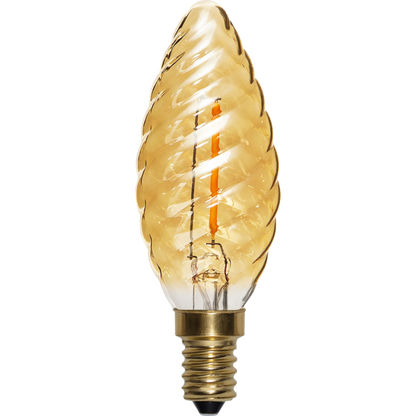 LED vridet kronljus amber softglow 0,8W 70lm 2100K E14