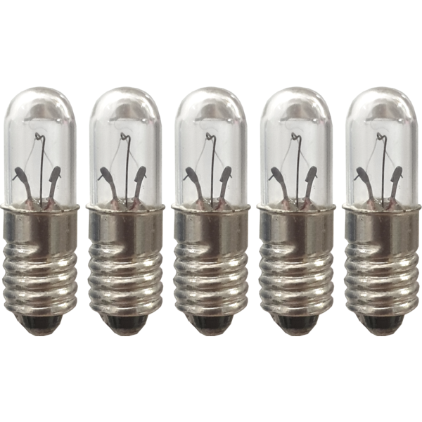 Microlampa 5-pack 12V 0,8W klar E5
