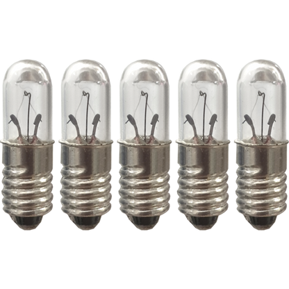 Microlampa 5-pack 12V 0,8W klar E5
