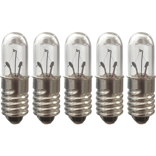 Microlampa 5-pack 12V 0,8W klar E5