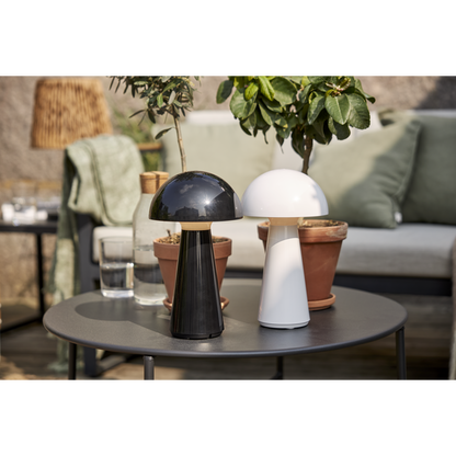 Bordlampa Mushroom laddbar 28cm hög